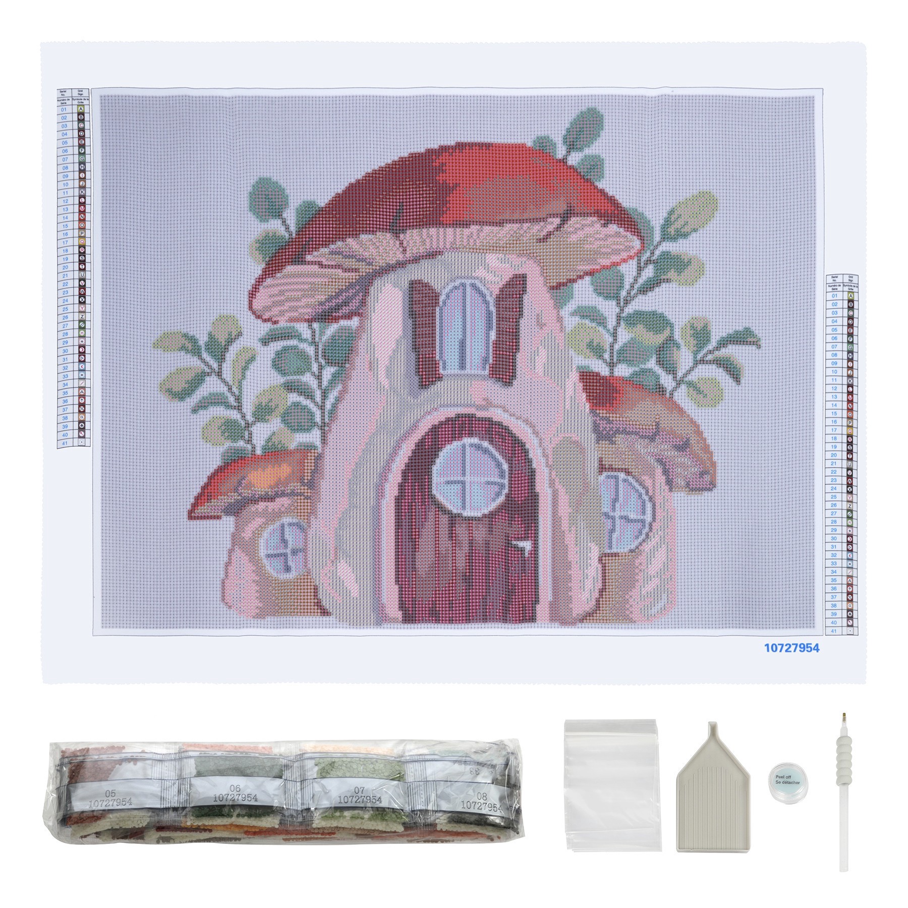 slide 6 of 6, Mushroom Cottage Diamond Art Kit By Make Market, 18 in x 24 in