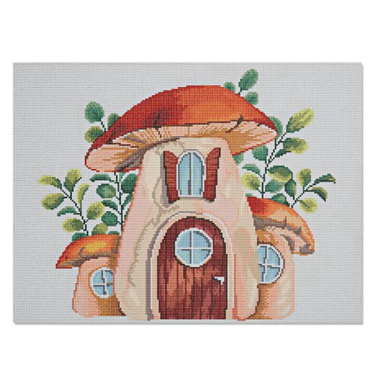 slide 1 of 6, Mushroom Cottage Diamond Art Kit By Make Market, 18 in x 24 in