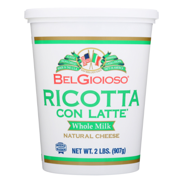 slide 1 of 1, BelGioioso Whole Milk Ricotta Cheese, 2 lb