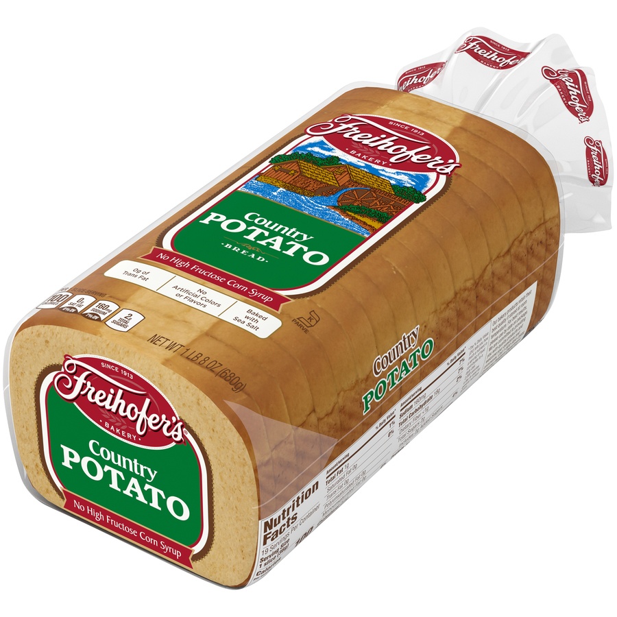 slide 4 of 9, Freihofer's Bread - Potato, 24 oz