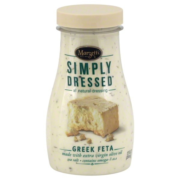 slide 1 of 1, Marzetti Simply Dressed Greek Feta Salad Dressing, 12 oz