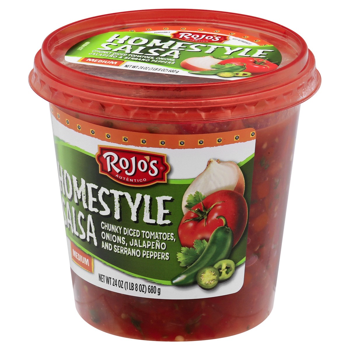 slide 6 of 13, Rojo's Medium Homestyle Salsa 24 oz, 24 oz