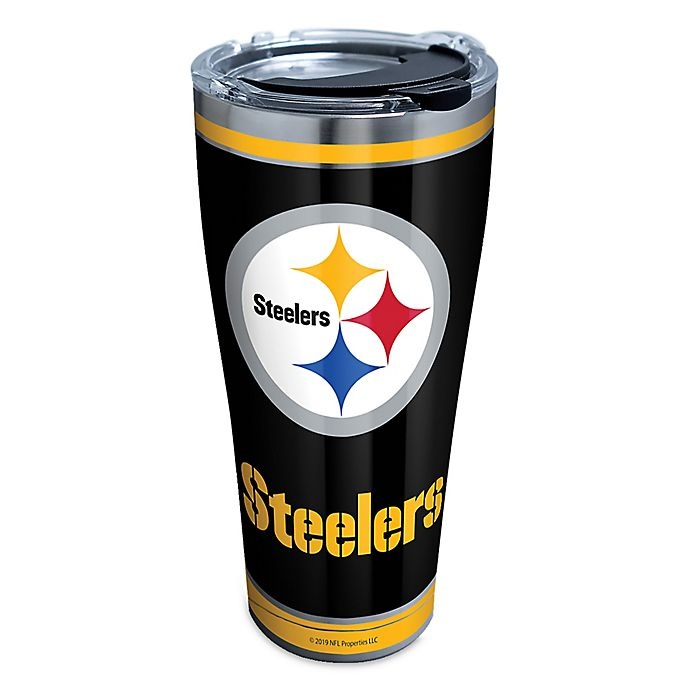 slide 1 of 1, Tervis NFL Pittsburgh Steelers Touchdown Stainless Steel Tumbler with Lid, 30 oz