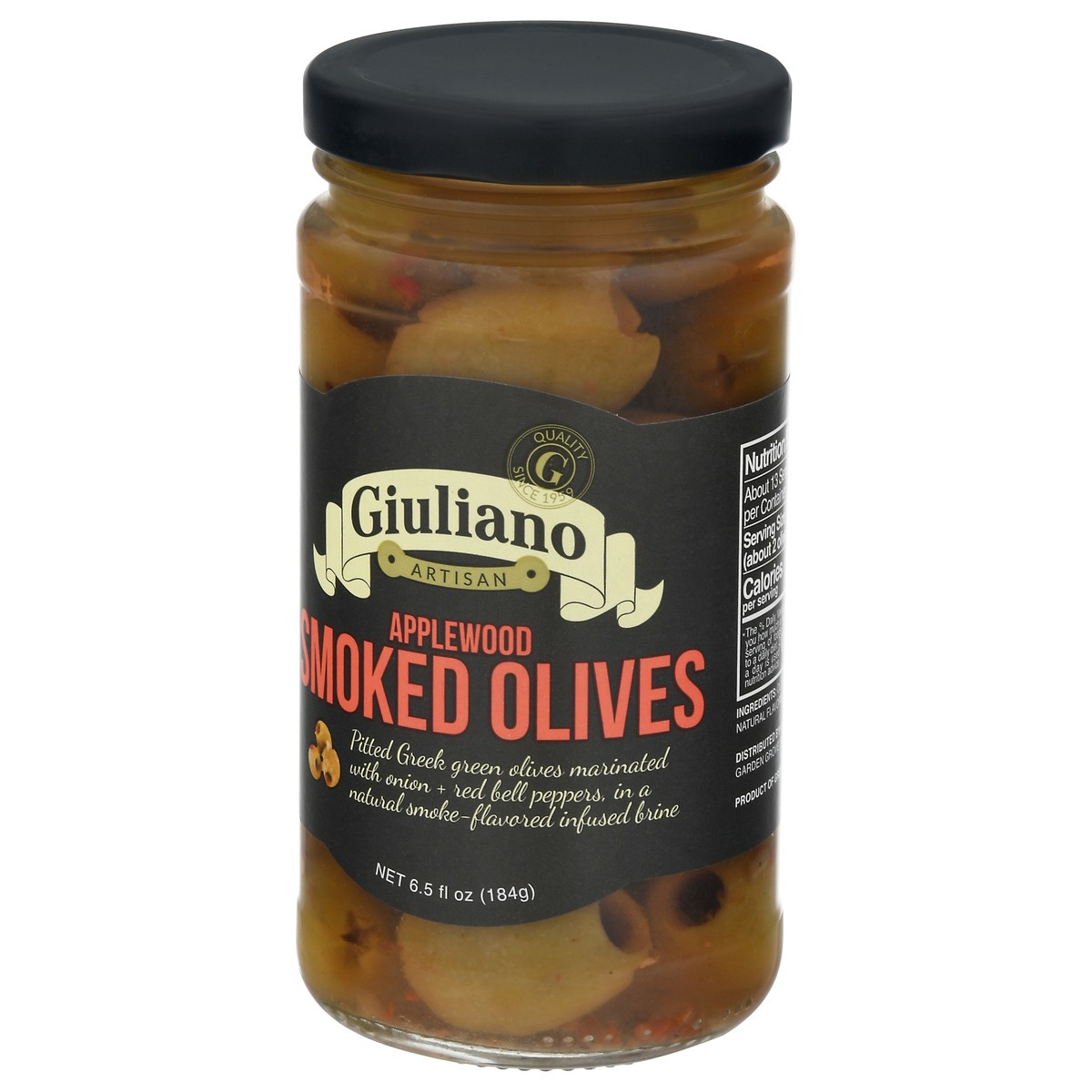 slide 4 of 9, Giuliano's Applewood Smoked Olives, 6.5 oz