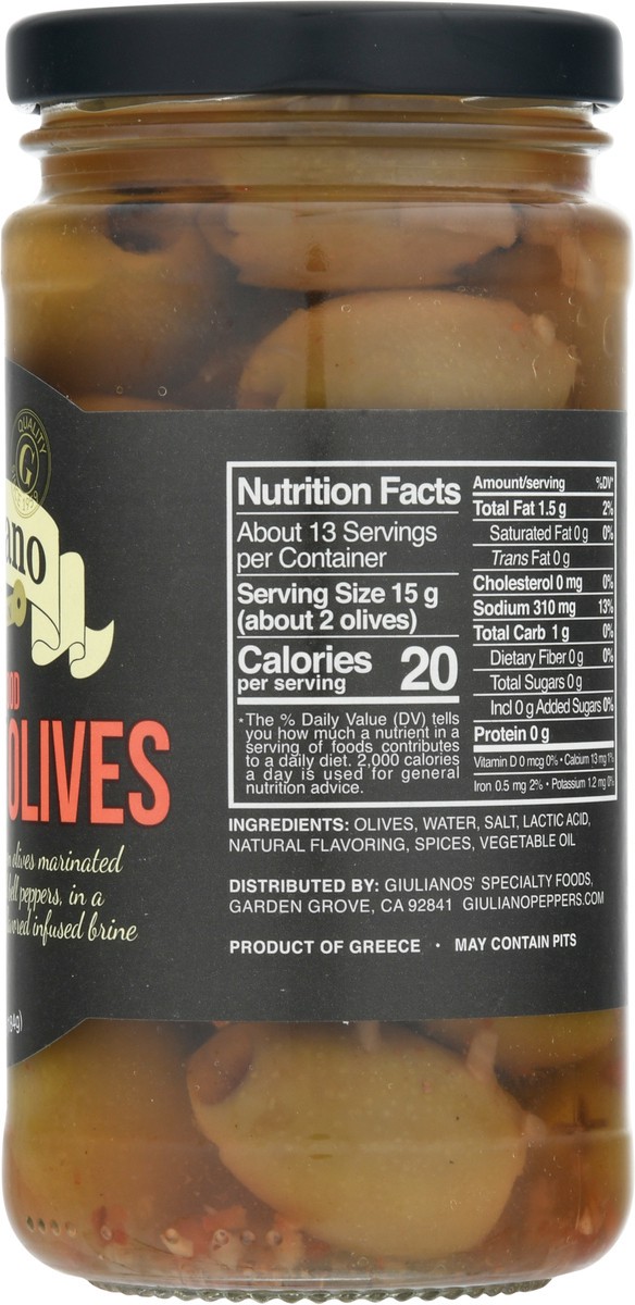 slide 3 of 9, Giuliano's Applewood Smoked Olives, 6.5 oz