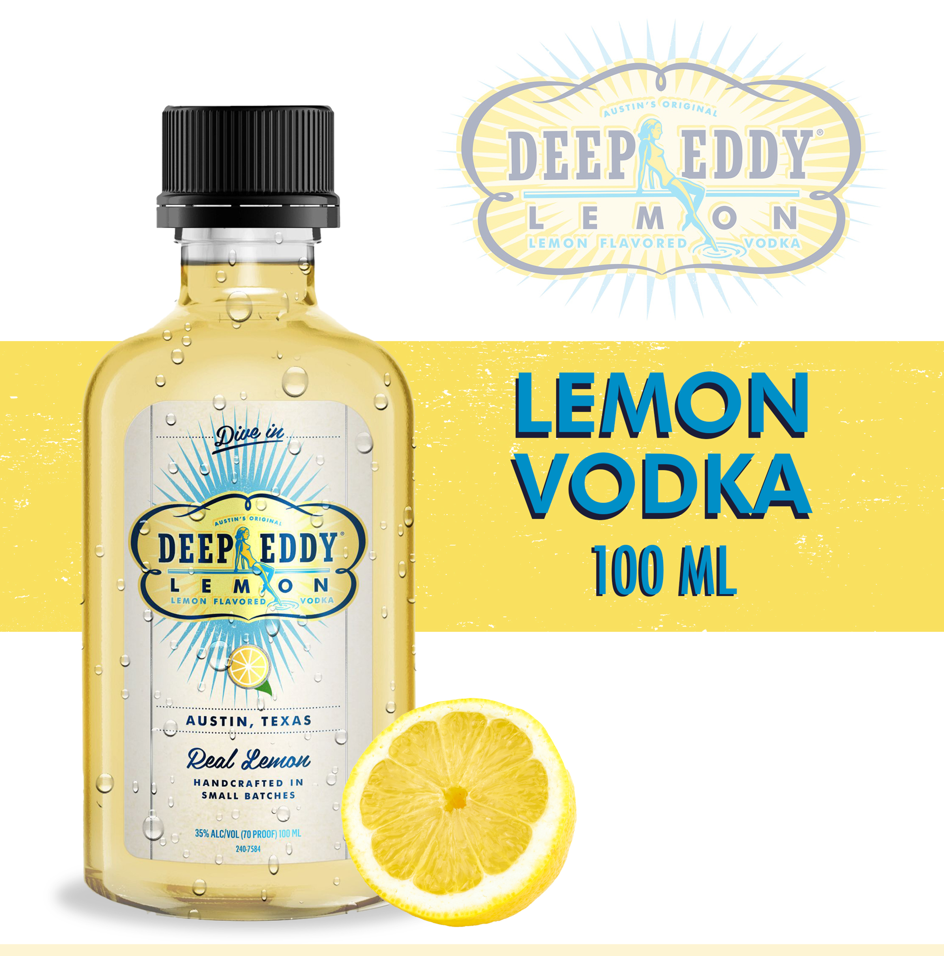 slide 3 of 3, Deep Eddy Lemon Vodka, 100 ml