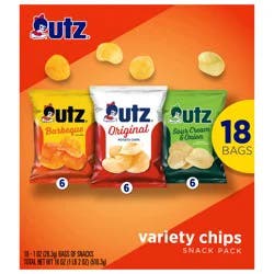 Utz Variety Chip Snack Pack 18 Count
