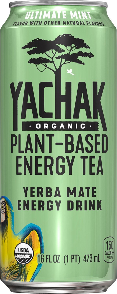slide 1 of 8, YACHAK Yerba Mate Ultimate Mint Energy Drink, 16 fl oz