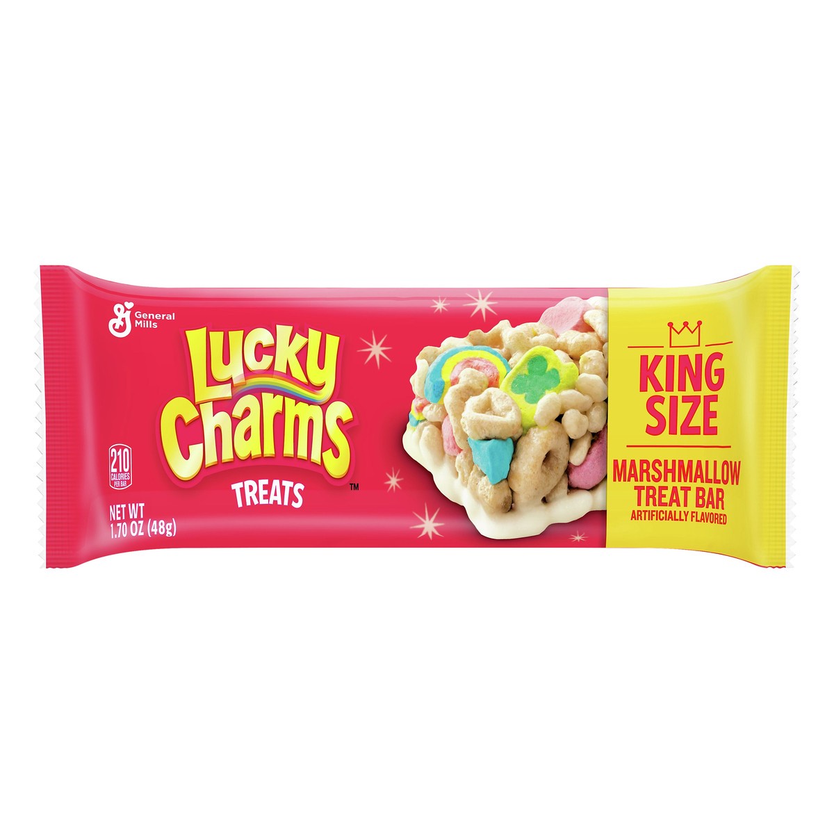 slide 1 of 9, Lucky Charms Marshmallow Treat Bar King Size 1.70 oz, 1.7 oz