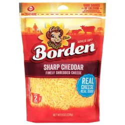 Borden Sharp Cheddar Shredded Cheese