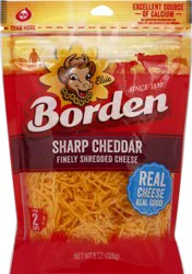 Borden Sharp Cheddar Shredded Cheese