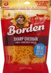 Borden Sharp Cheddar Shredded Cheese