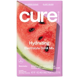 Cure Hydration Hydrating Electrolyte Drink Mix, Watermelon - 6 ct
