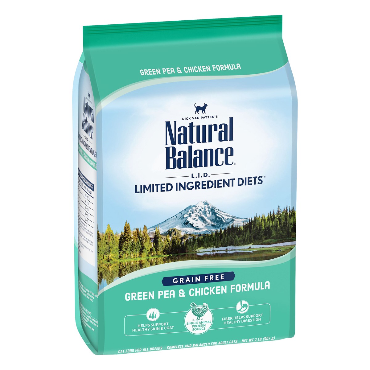 slide 7 of 7, Natural Balance L.I.D. Limited Ingredients Diet Grain Free Green Pea & Chicken Formula Cat Food 2 lb, 2 lb