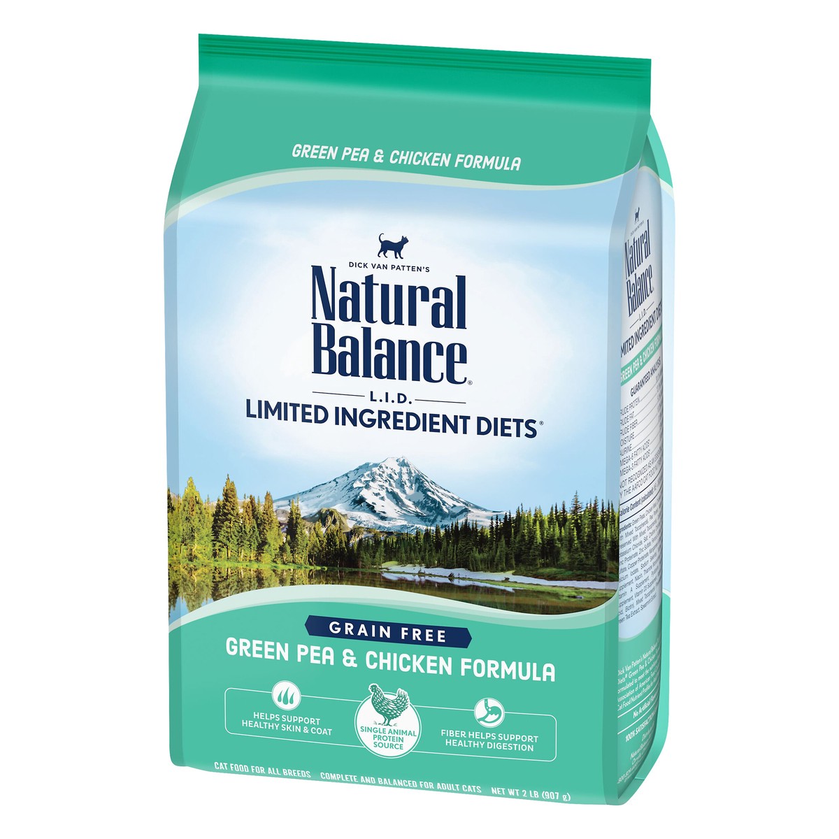 slide 4 of 7, Natural Balance L.I.D. Limited Ingredients Diet Grain Free Green Pea & Chicken Formula Cat Food 2 lb, 2 lb