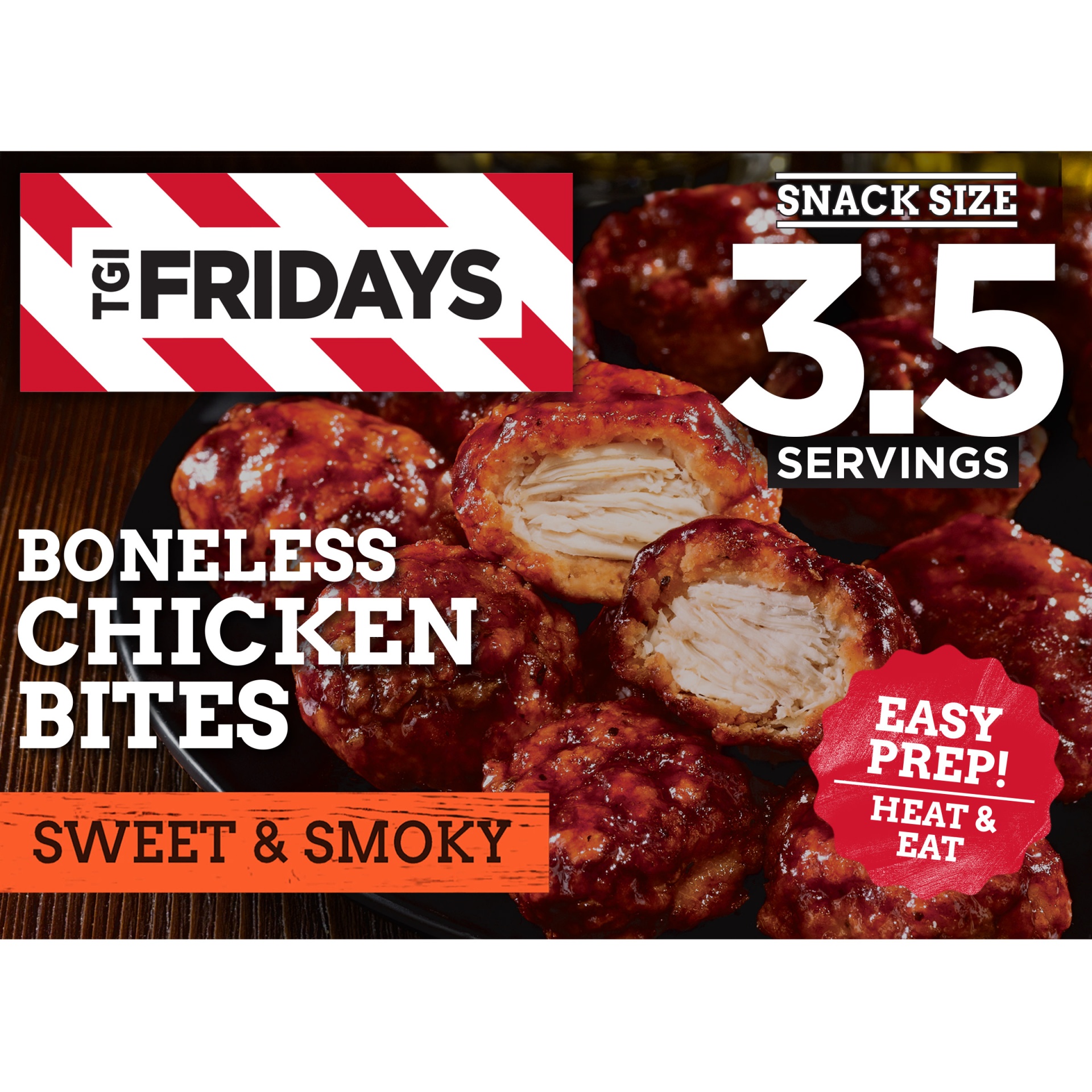 slide 1 of 2, TGI Fridays Frozen Appetizers Sweet & Smoky Boneless Chicken Bites, 10 oz