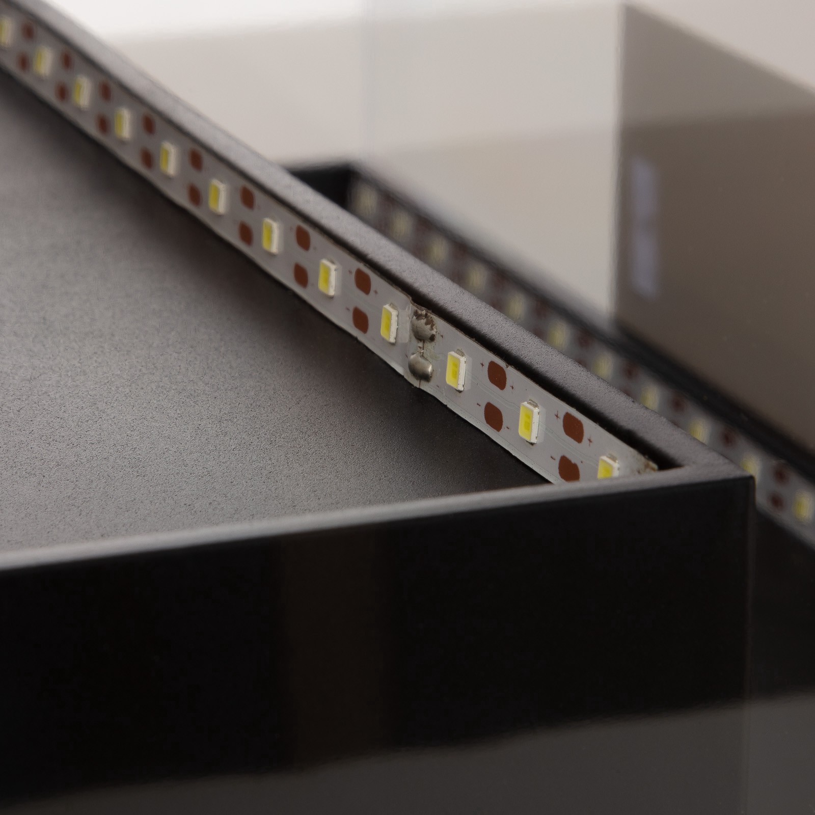 slide 6 of 7, Two-Tiered Led Display Case By Studio Decor, 15 in x 10 in x 9.5 in