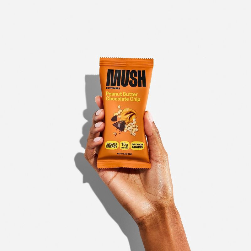 slide 2 of 6, MUSH Peanut Butter Chocolate Chip Refrigerated Protein Bar - 2.3 oz, 2.3 oz