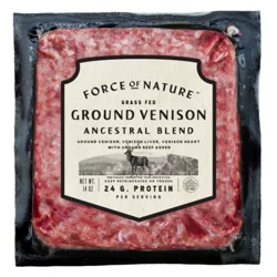 Force Of Nature 100% Grass Fed Ground Venison Ancestral Blend