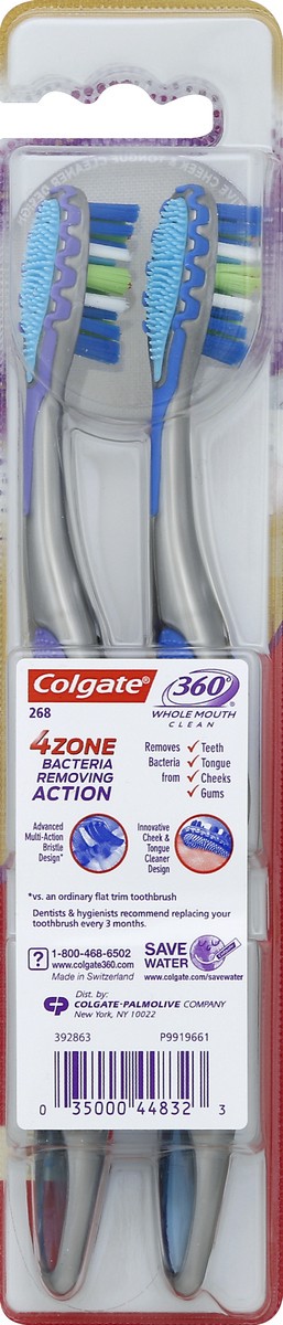 slide 6 of 6, Colgate Toothbrushes 2 ea, 2 ct