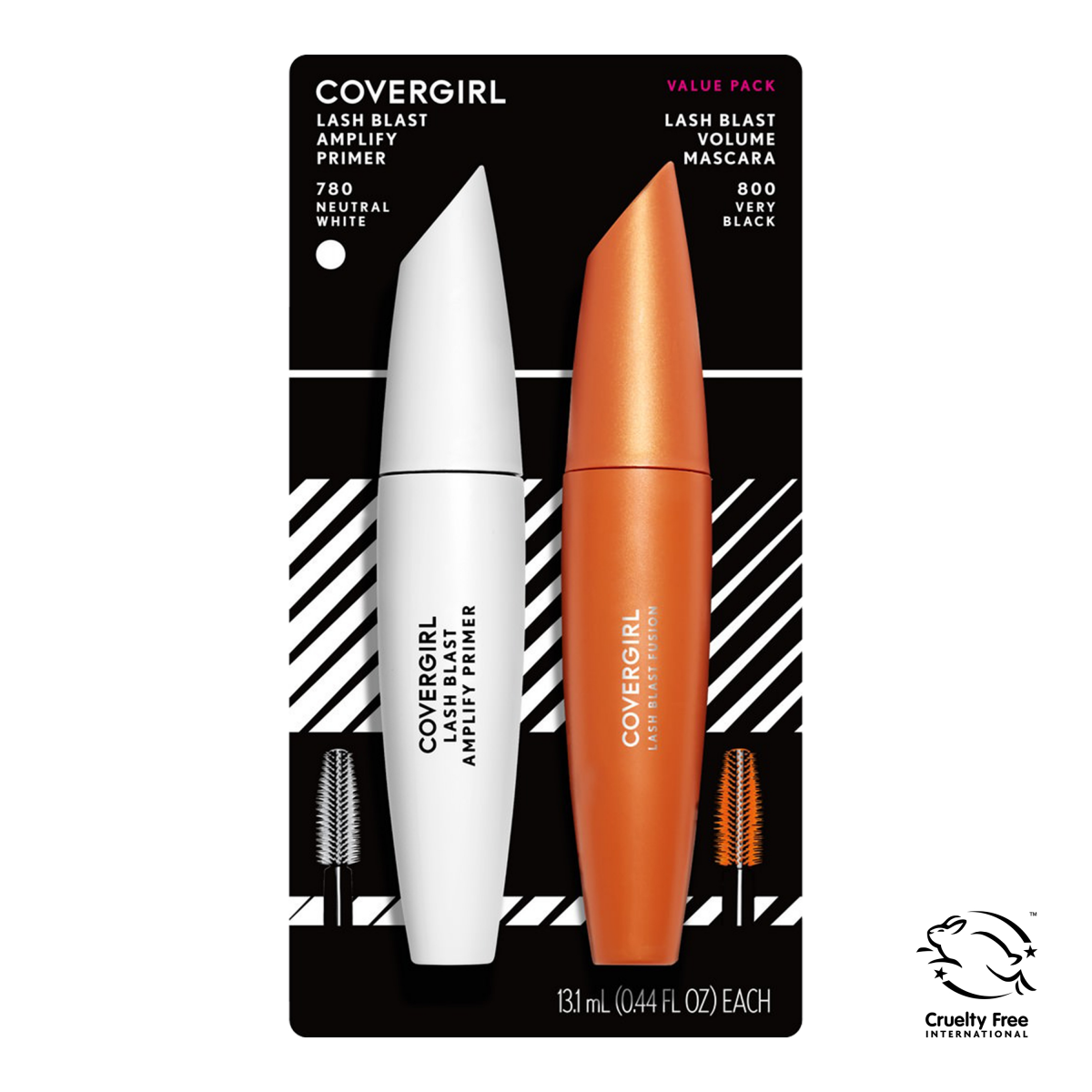 slide 1 of 17, Covergirl Clovergirl Lash Blast Amplify Primer & Volume Mascara, 2 ct