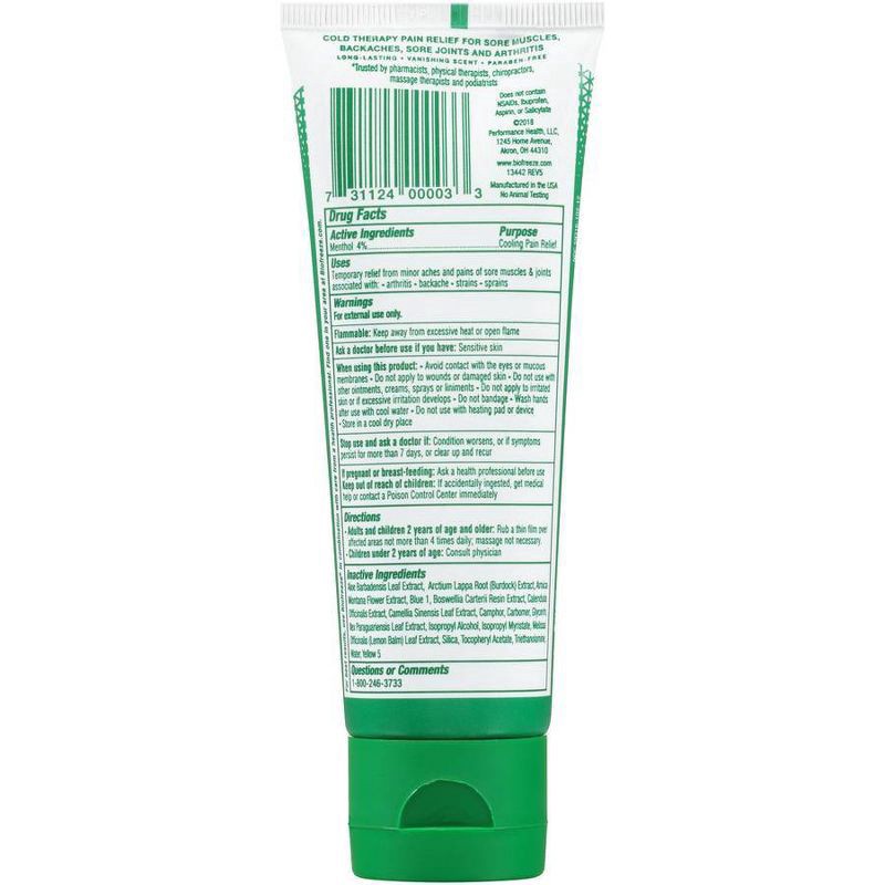 slide 3 of 3, Biofreeze Gel Menthol Pain Relief 3 oz, 3 oz