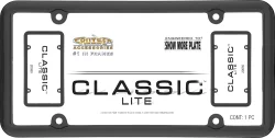 Cruiser Accessories Classic Lite License Plate Frame - Black