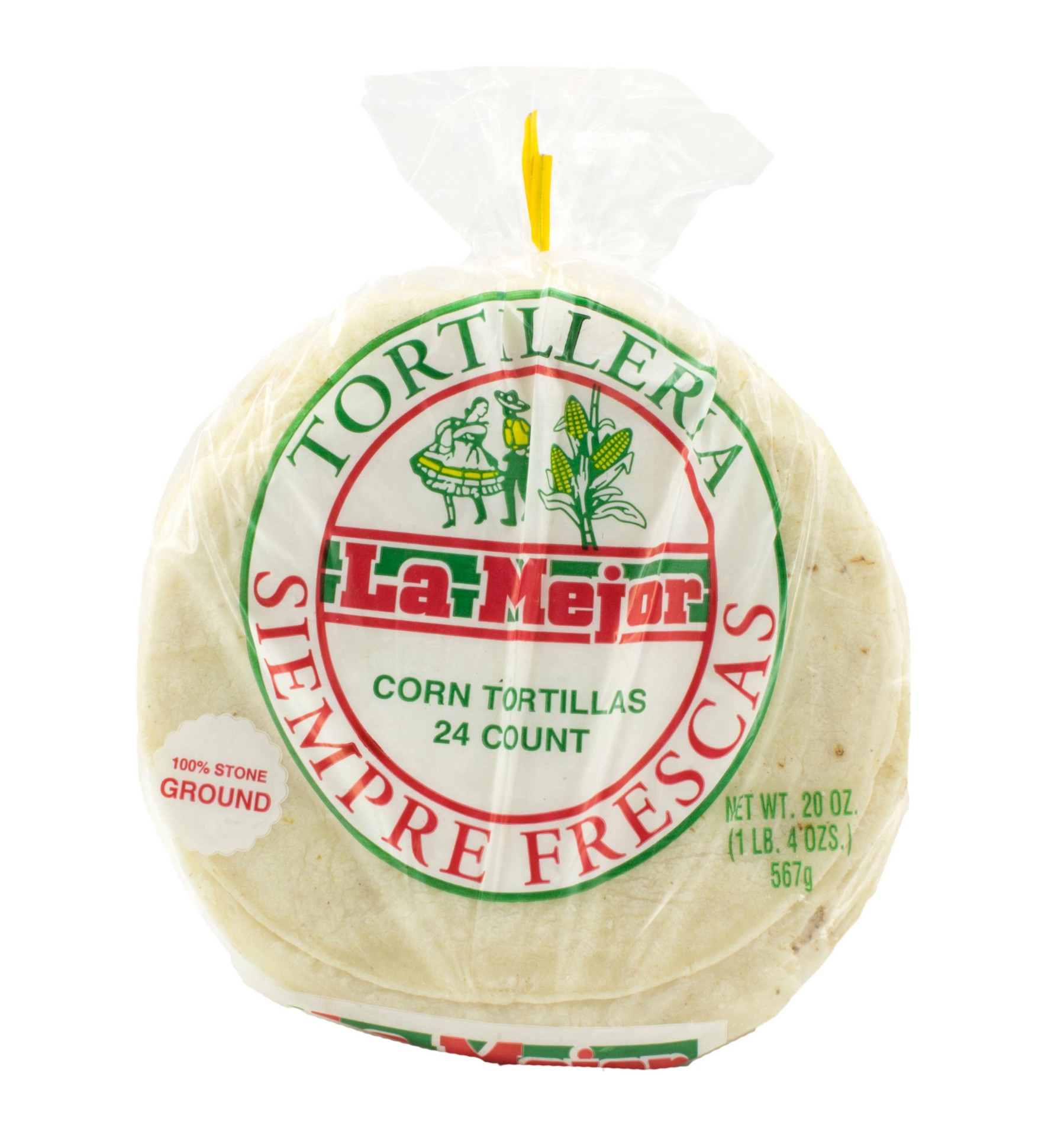 slide 1 of 1, La Mejor Corn Tortillas, 24 ct