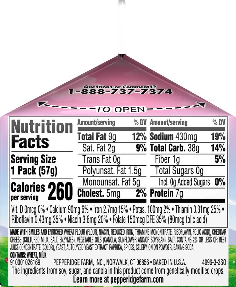 slide 6 of 12, Goldfish Princess Baked Cheddar Snack Crackers 2 oz, 2 oz