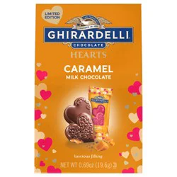Ghirardelli Milk Chocolate Caramel Duet Hearts 0.69 oz
