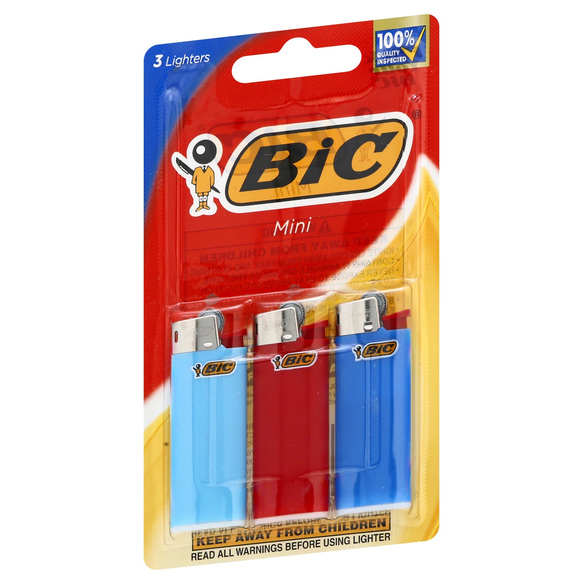 slide 3 of 9, BIC Mini Lighters, 3 ct