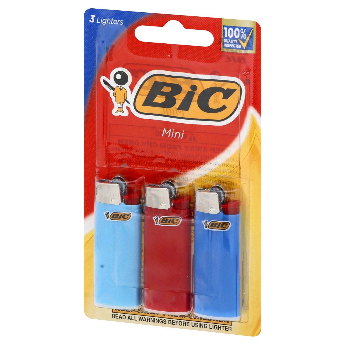 slide 4 of 9, BIC Mini Lighters, 3 ct