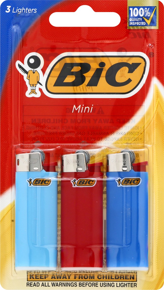 slide 2 of 9, BIC Mini Lighters, 3 ct