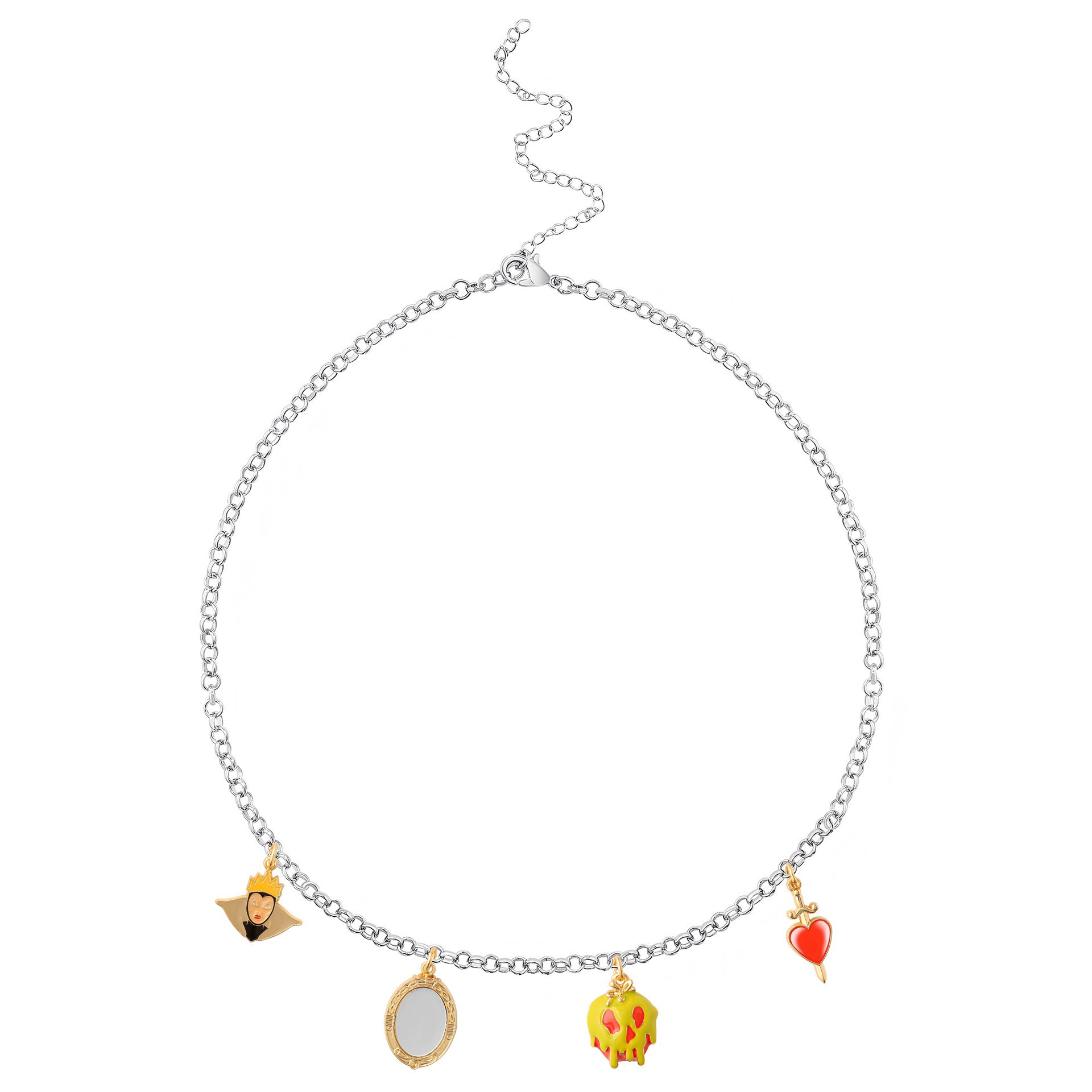 slide 2 of 3, Disney Snow White Villains Enamel Charm Set, 0.96 in to 1.15 in