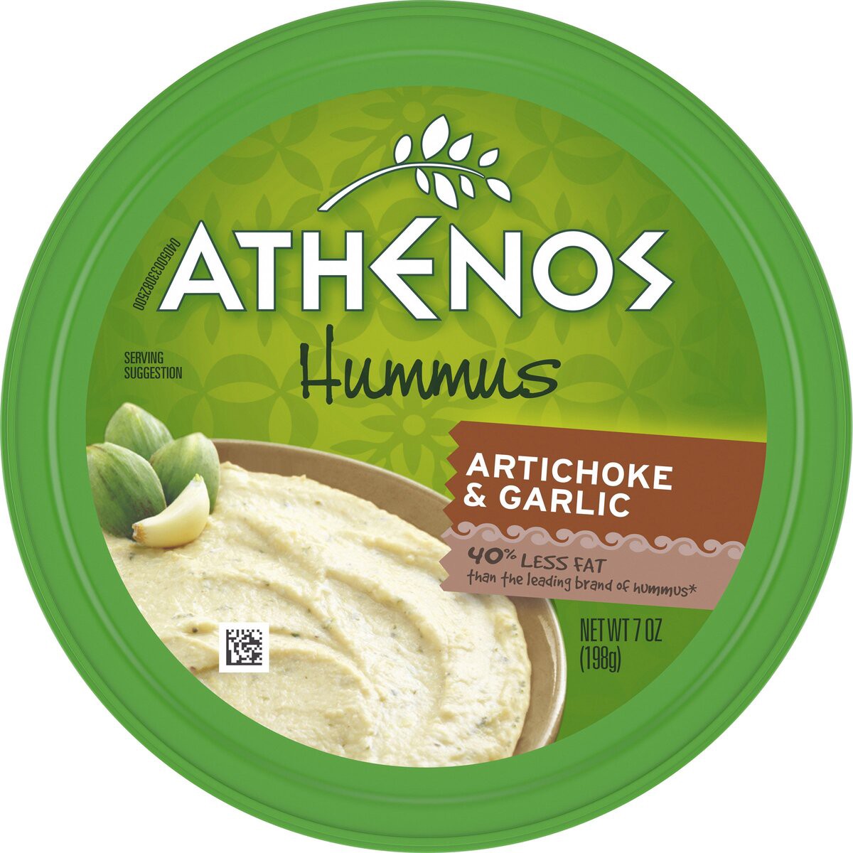 slide 4 of 9, Athenos Artichoke & Garlic Hummus, 7 oz Tub, 7 oz