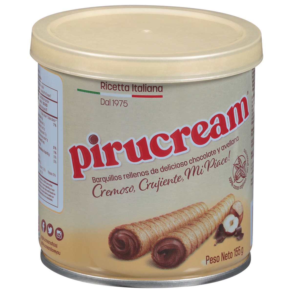 slide 9 of 9, Pirucream Chocolate and Hazelnut Wafers 5.46 oz, 5.46 oz