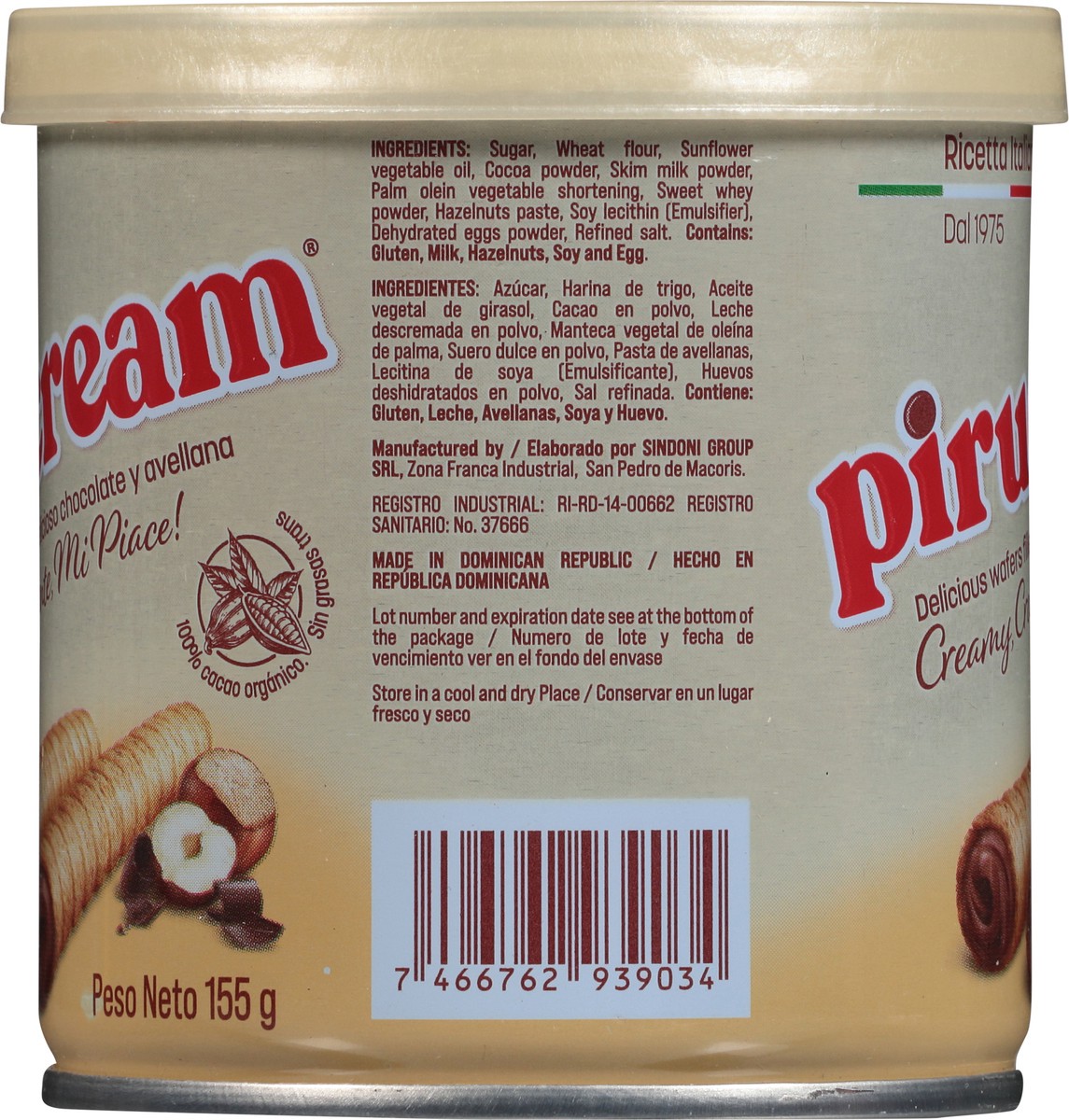 slide 4 of 9, Pirucream Chocolate and Hazelnut Wafers 5.46 oz, 5.46 oz