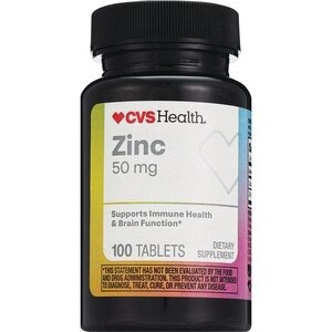 slide 1 of 1, Cvs Health Zinc Tablets, 100 Ct, 1 ct