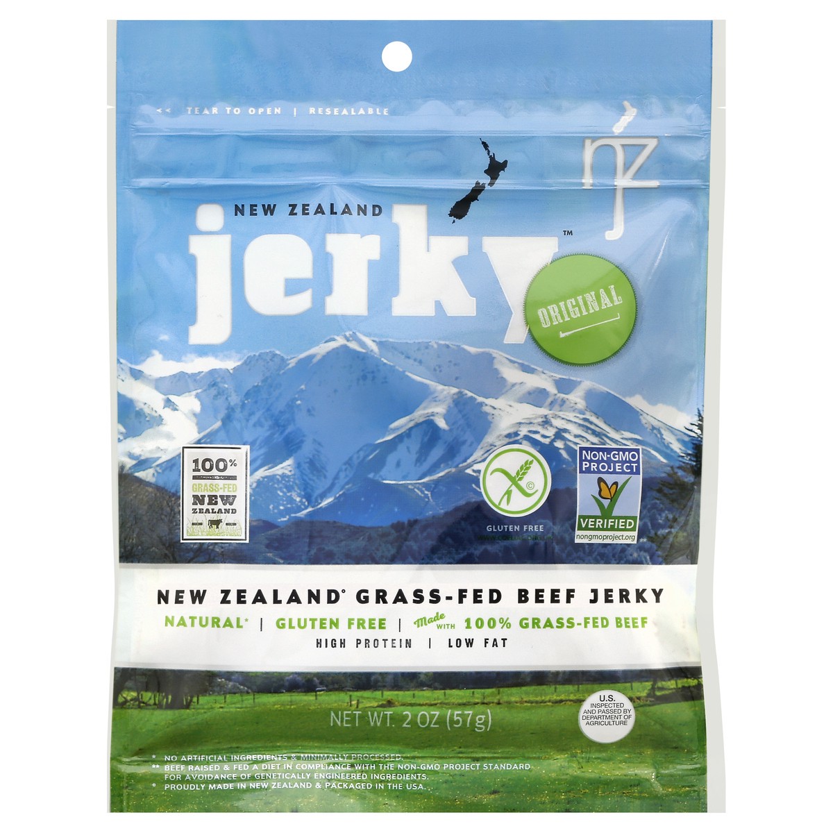 slide 4 of 4, New Zealand Jerky Beef Jerky 2 oz, 2 oz