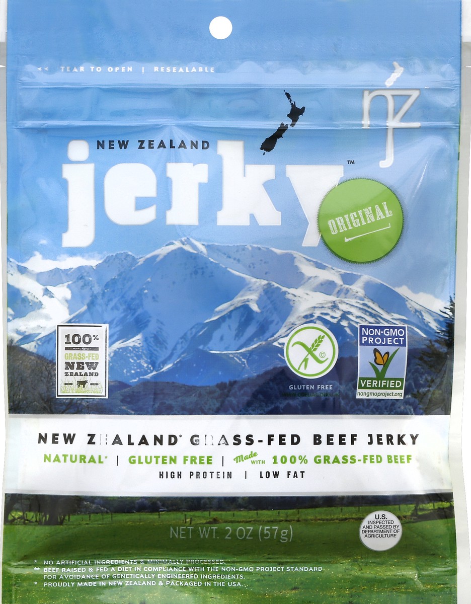 slide 1 of 4, New Zealand Jerky Beef Jerky 2 oz, 2 oz