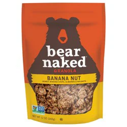 Bear Naked Granola Cereal, Whole Grain Granola, Breakfast Snacks, Banana Nut Blend, 12oz Bag (1 Bag)