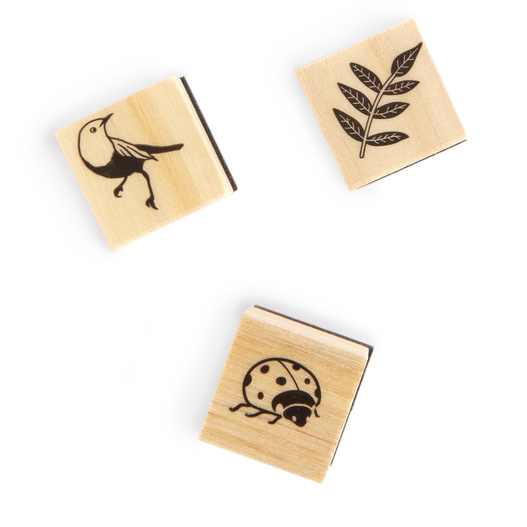 slide 3 of 9, Bugs & Flowers Wood Stamp Set By Recollections, 3.75 in x 3 in x 1.25 in