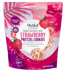 Market District Strwberry Prtzl Mini Cookies