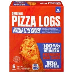 Finger Food Products Original Buffalo-Style Chicken Pizza Logs - 6 Each