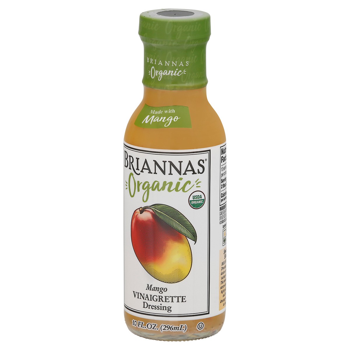 slide 3 of 9, BRIANNAS Organic Tropical Mango Dressing, 10 oz