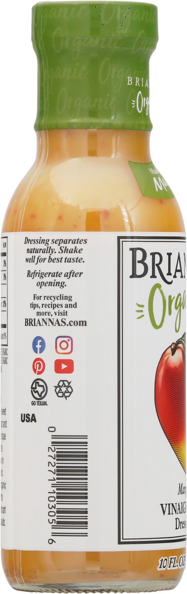 slide 7 of 9, BRIANNAS Organic Tropical Mango Dressing, 10 oz