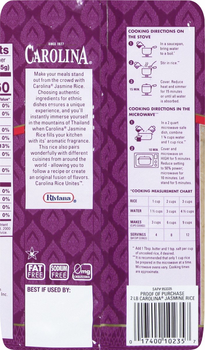 slide 11 of 11, Carolina Rice, Jasmine, 32 oz