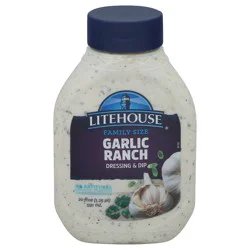 Litehouse Garlic Ranch Dressing & Dip Family Size 20 fl oz