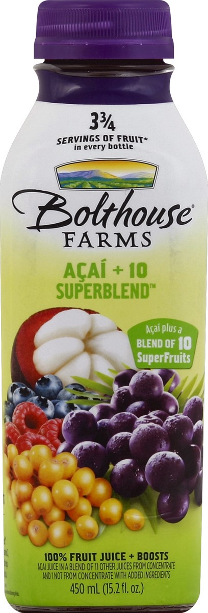 slide 4 of 4, Bolthouse Farms Acai Superblend Juice, 15.2 fl oz