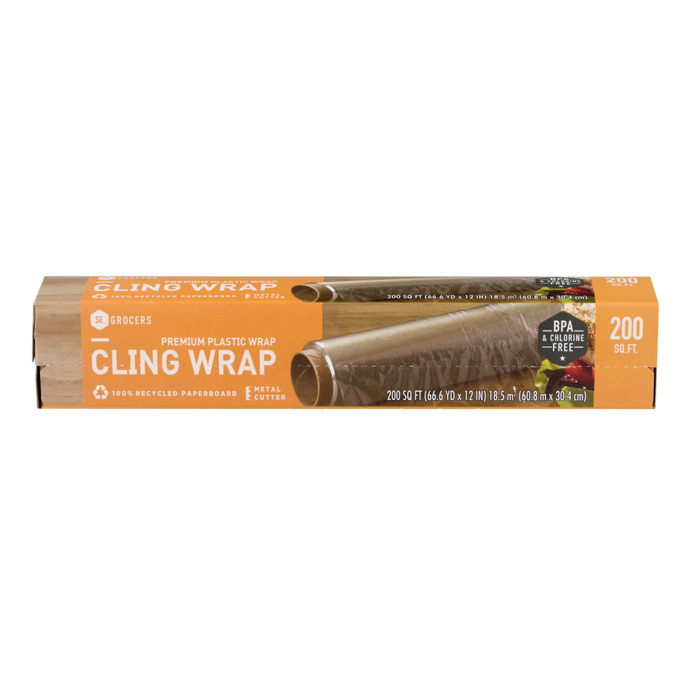 slide 1 of 1, SE Grocers Cling Wrap, 200 sq ft